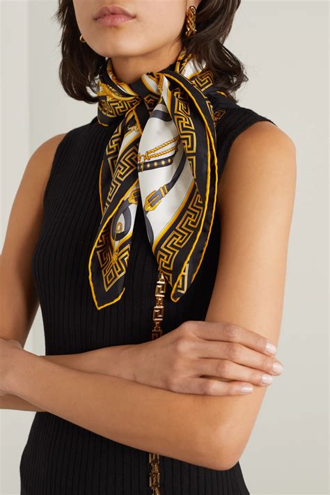 versace scarf dress|versace women's silk scarf.